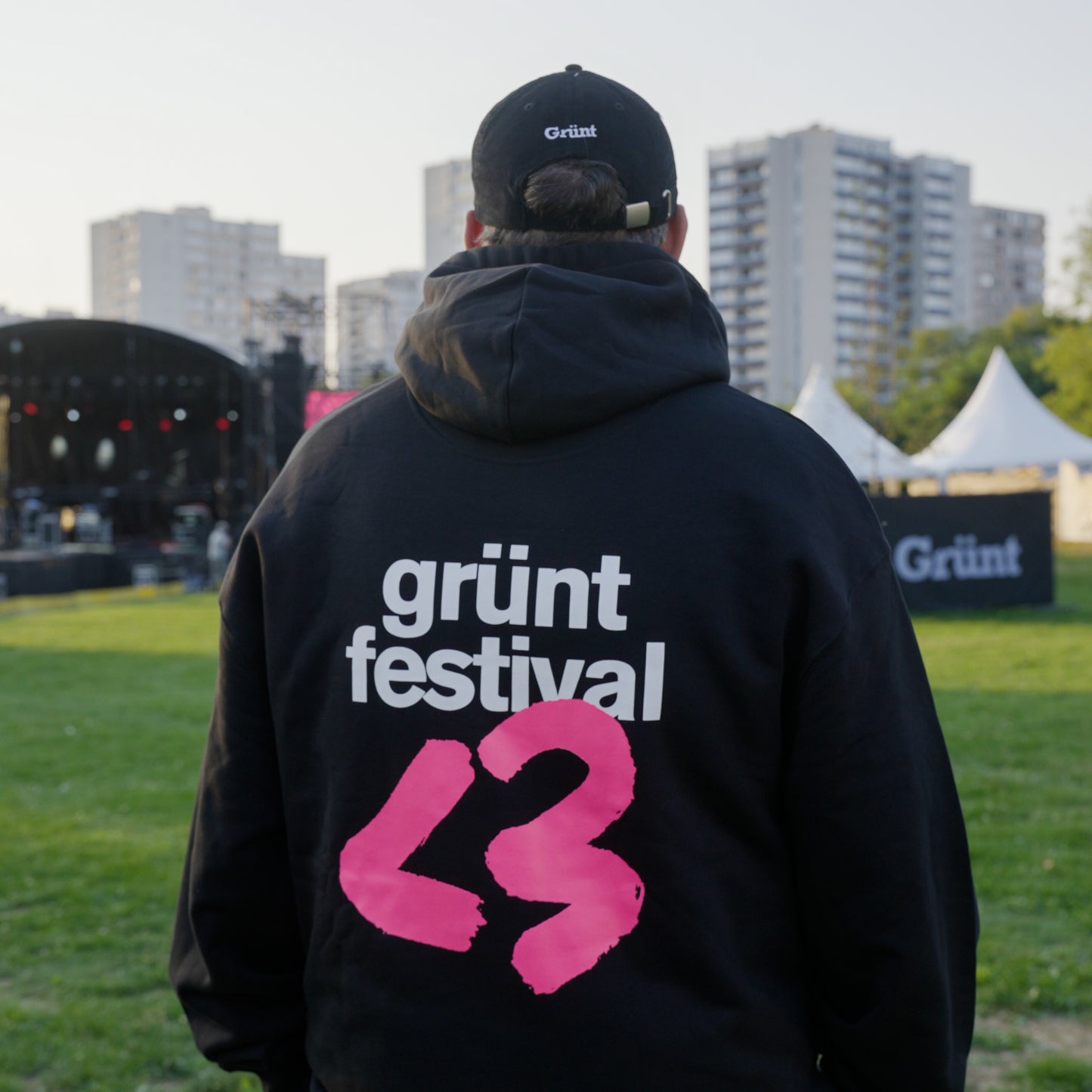 Hoodie Noir Grünt Festival <3