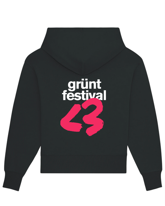 Hoodie Noir Grünt Festival <3