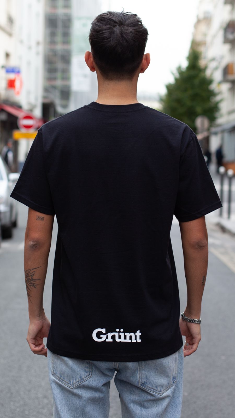 T-shirt Grünt noir